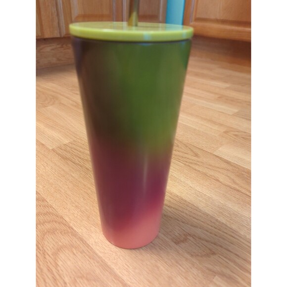 Starbucks Stainless Steel Tumbler Ombre Purple Pink Green Lime Berry 24 Oz 2022 - Picture 5 of 11